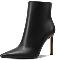 QUEEN HELENA Tronchetti con Tacco a Spillo Stivaletti a Punta Casual Eleganti Donna K4017