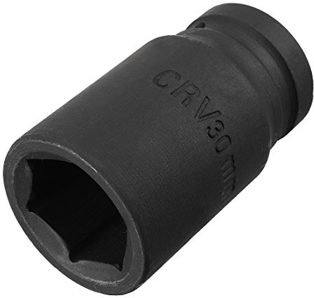 Sourcingmap 3/4-Inch Drive by 30mm Deep Impact Socket, 6-Point, Cr-V, Metric