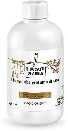 IL BUCATO DI ADELE il bucato che profuma di casa | Profumatore Bucato Lavatrice, Fragranza Oro d'Oriente, Formato 500 ml