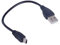 Xuniu Micro USB Cable Charger, USB 2.0 Short A Mâle à Mini 5 Broches B Adaptateur de Cordon de câble de données Noir 12,5-22cm Blanc