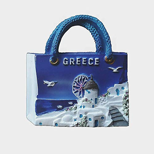 Santorini Greece 3D Fridge Magnet Souvenir Gift,Home & kitchen Decoration Magnetic Dticker Santorini Greece Refrigerator Magnet