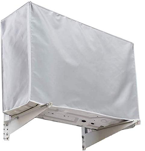 Gudotra Funda Aire Acondicionado Exterior Protector Cubre Aire Acondicionado Exterior Impermeable (94 * 40 * 73cm)