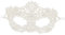 Luxury Women's Venetian Lace Masquerade Prom Halloween Carnival Mask Ball (All White)