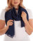 DOLCE ABBRACCIO by RiemTEX Schal Damen PRIMAVERA XXL Schals & Tücher in Blau Stola Halstücher Chiffontücher Damenschals für Chor Kleid Tuch aus Chiffon Sommer Frühling Ganzjährig (Dunkelblau)