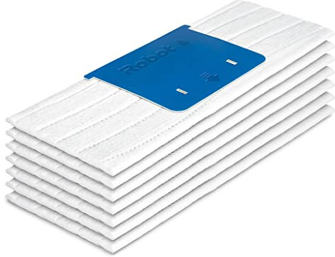 iRobot 4632822, Panni per Lavaggio ad Acqua 7X, Monouso, Parti Originali, Compatibili con Braava Jet Serie m, Bianco