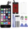SNIDII Compatible with iPhone 5S LCD Screen Replacement Black 4.0 inch Assembly Full Set 3D Touch LCD Display Digitizer Frame Replacement with Repair Tool Kit, Screen Protector