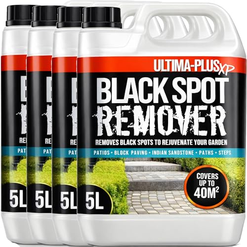 Ultima-Plus XP Black Spot Remover - Deeply Cleans to Remover Black Spots, Dirt and Grime - Perfect for Patios, Paving Driveways and more (20 Litres)