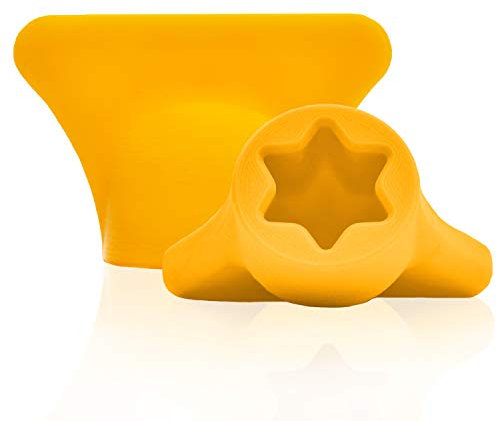 mix-slider - Teigblume für Thermomix, Teiglöser Zubehör für Vorwerk Küchenmaschine TM31 3D Gedruckt Made in Germany (Gelb)