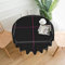 Tischdecke - 60 'runde waschbare Polyester Tischdekoration Tischtuch Pink Ribbon Neon Plaid