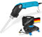 BMK Dämmstoffschneider Styroporschneider Schaumstoffschneider- Handgerät für Dauerbetrieb - 230V/ 250W/ bis zu 500°C | mit Koffer, Klinge 200 + 250mm & Reinigungsbürste