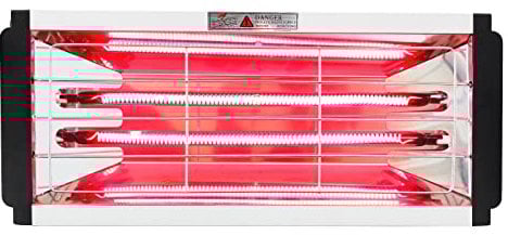 DATOUBOSS 2000W Handheld Lacktrockner Infrarot Kurzwelle Infrarotheizung Leuchten Auto Karosserie Reparatur Lack Trockner 230V EU (2000 W, 2 Strahler, 0–200 °C, Timer 1–90 min)