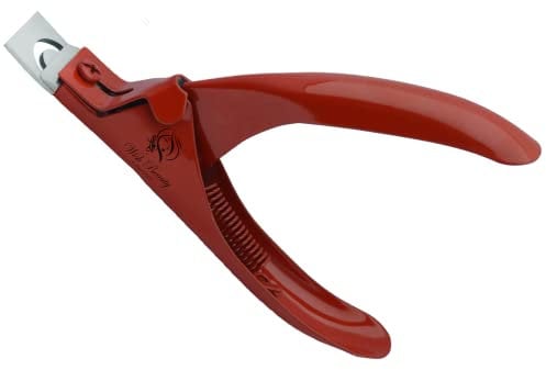 Nail Clippers Tip Cutters for Acrylic False Fake Gel Artificial Nails Rustproof Sharp Professional Manicure Pedicure Trimmer Nail Care Tools (Red)
