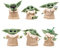 ZKTSRY Baby Yoda Gifts 6-Pack, Baby Yoda Toy Mini Figures Theme Party Desktop Decorations, Suitable for Movie Fans of All Ages (5) (6)