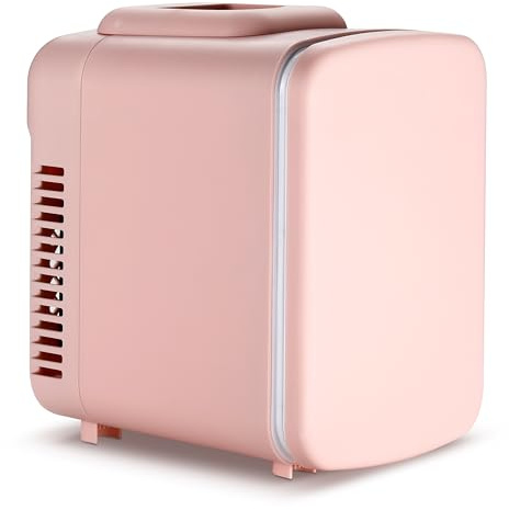 Simple Deluxe Mini frigorifero, portatile 4l/6 lattine refrigeranti e piccolo frigorifero senza freon, fornisce una conservazione compatta per la cura della pelle, bevande e cibo