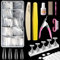 Kalolary Kit Manucure Ongles Nail Art Tips, 500PCS Clair Capsules Ongles Conseils avec Colle à Ongles, Limes à Ongles, Coupe Ongles, pour L'extension D'ongles en Acrylique Nail Art DIY