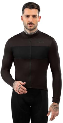 SIROKO - Radtrikot aus Merinowolle SRX Exclusive - M - Braun/Schwarz