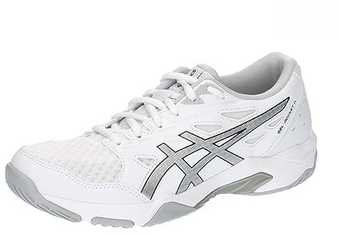 ASICS Damen Gel-Rocket 11 Sneaker, White/Pure Silver, 37.5 EU