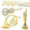 Warmhm Miniatur-Geige Trompete Spielzeugmodelle Christbaumschmuck Geigenornament Für Weihnachten Musikinstrument Christbaumschmuck