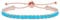 Uloveido Fashion Synthetic Turquoise Tennis Bracelets for Women Rose Gold Color, Light Blue Crystal Bolo Bracelets for Birthday Gift, Trending Bracelet Jewelry for Wedding Bracelets Y4043
