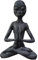 Peosaard Gartenstatuen Alien Dekor, Meditation UFO Alien Statue Harz Ornamente, Neuheitskulpturen Figuren für Garten Innen im Freien im Freien Home Dekoration Sammlung Geschenk, Geschenk,