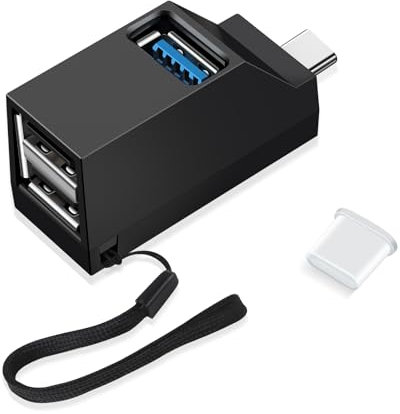Aolcev USB C Hub 3-Port Multiple USB C Splitter for Laptop Portable Type C Multiport Adapter High Speed Splitter Plug and Play Type C Adapter Multi Port for MacBook/PC/Notebook/Computer/etc