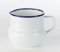 AuraHome ® White Traditional Enamel Milk/Cream or Sauce/Gravy/Custard/Water Pouring Jug Pitcher 450 ml Capacity 12cm W x 9cm H Retro Unbreakable Classic Tableware