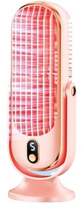 lmoikesz Tower Fan With Low Noise Operation And Smart Control 24 Hours Long Battery Life. Adopt Imported Silencing System Usb Fan, pink