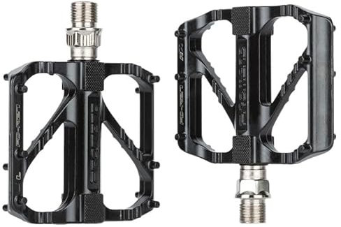 KCHYCV Rennrad-Hybridpedale rutschfeste Mountainbike-Pedale Fahrradpedale Fahrradpedale Flache Fahrradpedale for Mountainbike Rennrad Wanderrad rutschfest Wasserdicht(Silver-Center of axis)