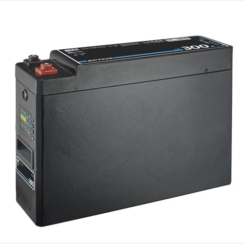 ECTIVE - LiFePO4 Lithium-Eisenphosphat Batterie LC300 Slim LT 12V 300Ah 3840Wh - schlanke Versorgungsbatterie bis -30°C mit BMS & Bluetoothfunktion - Aufbaubatterie für Wohnmobil, Camper, Van etc.