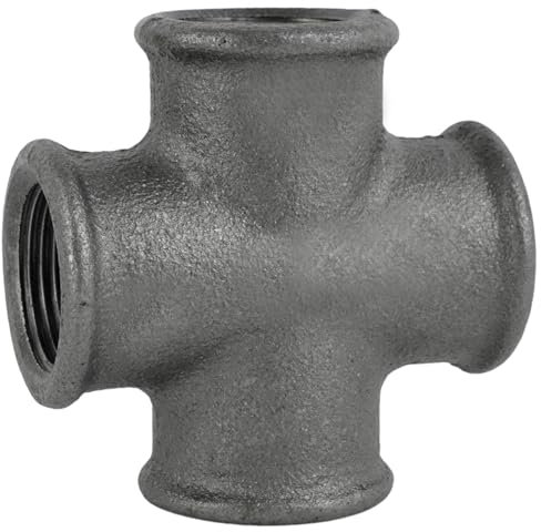 Home Invasion Kreuz, Gusseisen, schwarz, mit Gewinde, 26 x 34 mm