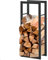 Floordirekt Kaminholzregal für Innen & Außen, Brennholzregal Metall für holzlager Kreta 80 x 25 x 40 cm