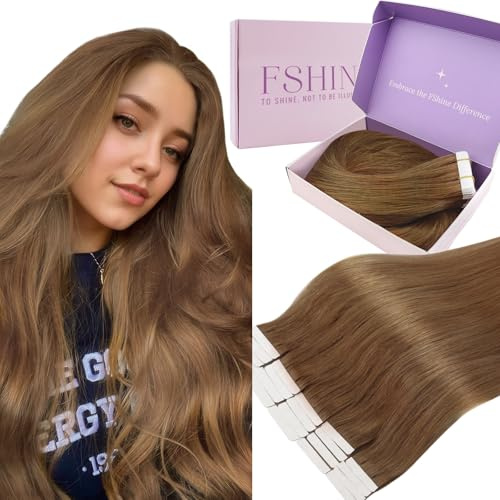 Tape in Extensions Echthaar 60 cm 20 Stücke 50 g Rotbraun Echthaar Extensions Tape für Bräute Brautjungfern Klebeband in Haarverlängerung Farbe 330