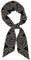 MYGANN Magical Design Norse Runen Kompass Rechteckig Damen Seidenschal Hijab Schal Kostüm Accessoires Handtasche Anhänger 119 x 7,9 cm, Schwarz , One size