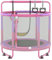 CZCPARY Trampolino per bambini, per esterni, per interni ed esterni, con rete di sicurezza, cestino, asta, altalena, regalo per bambini