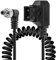 CERRXIAN D-Tap to Locking Right Angled DC 12V Coiled Cable,Replacement Dtap to 12V DC5525 Barrel Jack Cable for Anton Bauer, KIPRO LCD, Black Magic Etc.