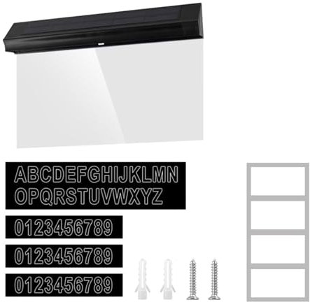 FewNvWa Luminosa per Numeri Civici, Impermeabile per Uso Esterno, Senza Spina di Terra