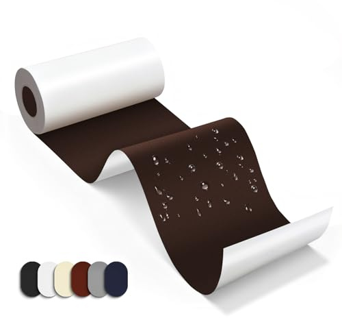 Skystuff Zelt Reparaturset & Flicken selbstklebend Stoff aus Nylon,7.6x200CM wasserdichte Reparaturflicken für Daunenjacke, Reparaturband für Zelt, Isomatte, kälte- & hitzebeständig, Dunkelbraun