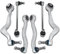 SUSMONSTER Querlenker Satz Vorne inkl. Koppelstange Unten Vorderachse 6 Teilig Kompatibel mit BMW 5er E60 5er Touring E61 520i 523i 525i 530i 540i 545i 550i 520d 525d 530d 535d M5 2001-2010
