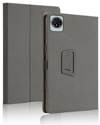 INSOLKIDON Compatible For DOOGEE Tab E3 Max 14 INCH Tablet case, Full Coverage Ultra Slim PU leather Cover Case folding Stand Cover Protective Tablet Hand Strap Magnet (Black)