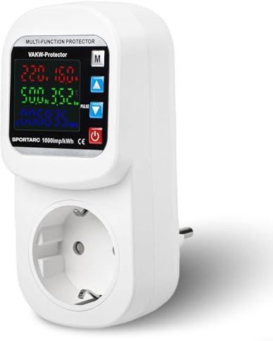 steckdosenmessgerät stromzähler stromzähler stromverbrauchsmesser stromverbrauchsmesser digital energiekostenmessgerät überspannungsschutz unterspannungsschutz AC230V 63A