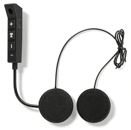 Motorradhelm-Bluetooth-Headset mit Bluetooth 5.0 EDR, Kabellose Freisprecheinrichtung mit Automatischer Rufannahme, Helm Kopfhörer Hohe Klangqualität, Helm Headset Bluetooth mit 48 Std