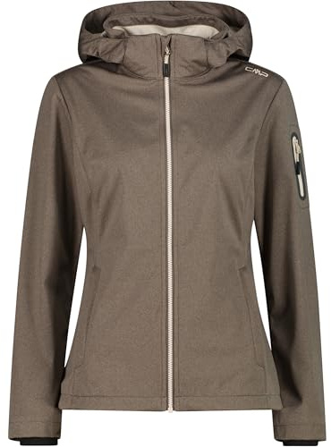 CMP WOMAN JACKET ZIP HOOD TOFFEE MEL.