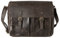 HOLZRICHTER Berlin Umhängetasche (M) - Premium Lehrertasche aus Leder - Vintage Ledertasche für Herren und Damen Groß - dunkel-braun