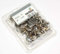 16 Stück HKB ® Bodenträger mit Keilnasen und Befestigungsschrauben, Ø 5 mm, Druckguss vernickelt, Hersteller Hettich, Artikelnr. 0089267
