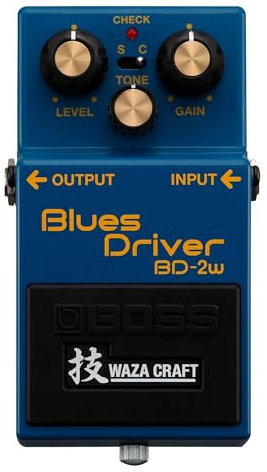 BOSS BD-2W Blues Driver | Premium Waza Craft Gitarreneffektpedal mit analoger Schaltung | Originalgetreue Reproduktion des legendären BD-2 Blues Driver | Standard & Custom Spielmodi | 5 Jahre Garantie