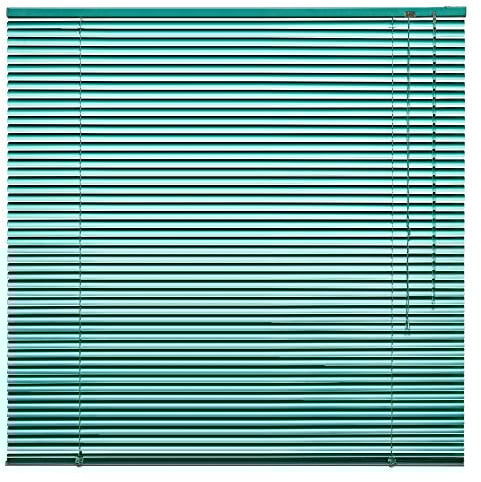 Alu Jalousie Aluminium Jalousette Klemmfix ohne Bohren Tür Fenster Rollo Lamellen Vorhang 10 Farben Breite 50 cm bis 240 cm Länge 130 cm 160 cm 220 cm Metall Klemmträger (120 x 160 cm Grün)