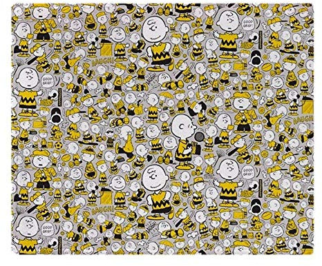 YISUMEI Decke Erdnüsse Charlie Brown Collage Kuscheldecken Weich Flanell Fleecedecke Bettüberwurf(75x100cm)