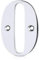 XFORT Polished Chrome Front Door Number 0, House Number Suitable for All Door Types including Wooden, uPVC, and Composite.
