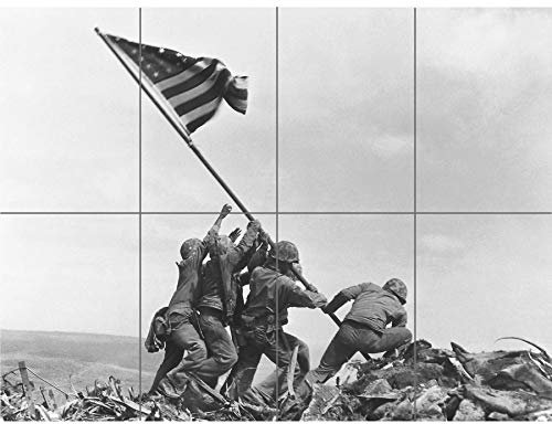 Artery8 Rosenthal Hissflagge Iwo Jima Ikonischer Zweiter Weltkrieg Großer mehrteiliger Druck