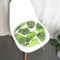 FeiliandaJJ Stuhlkissen Rund Baumwolle Weich Sitzkissen Büro Auto Rollstuhl Haushalt Garten Tatami Kissen Bodenkissen Auflage Sitzauflage für Indoor und Outdoor (40X40CM, Grün Blatt)